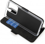 Wave BookCase protective case, Honor X6a, black Wave BookCase protective case, Honor X6a, black