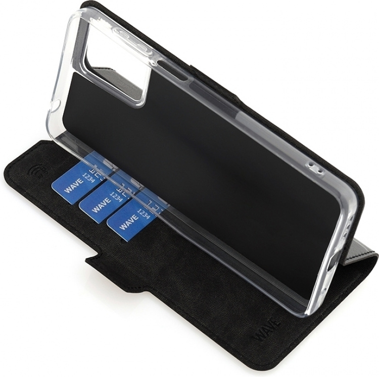 Wave BookCase protective case, Motorola Moto G14, black