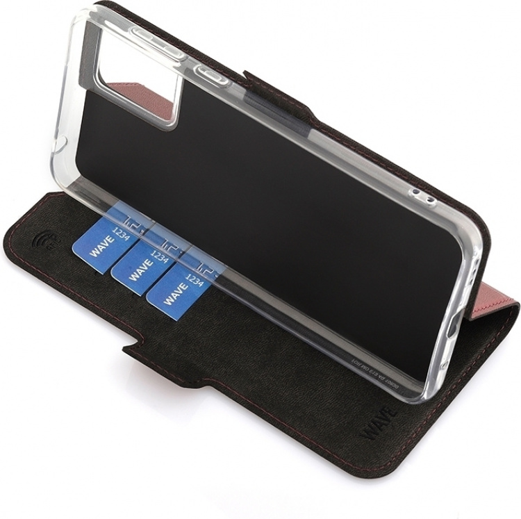 Wave BookCase protective case, Motorola Moto E13, Smoky Sangria Wave BookCase protective case, Motorola Moto E13, Smoky Sangria