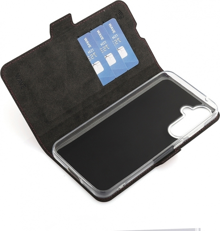 Wave BookCase protective case, Samsung Galaxy S23 FE 5G, Smoky Sangria