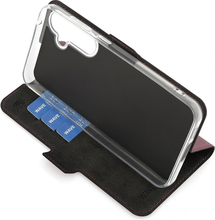 Wave BookCase protective case, Samsung Galaxy S23 FE 5G, Smoky Sangria