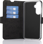 Wave BookCase, Samsung Galaxy A25 5G, black Wave BookCase, Samsung Galaxy A25 5G, black