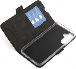 Wave BookCase protective case, Samsung Galaxy A15, black Wave BookCase protective case, Samsung Galaxy A15, black