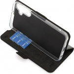 Wave BookCase protective case, Samsung Galaxy A15, black Wave BookCase protective case, Samsung Galaxy A15, black