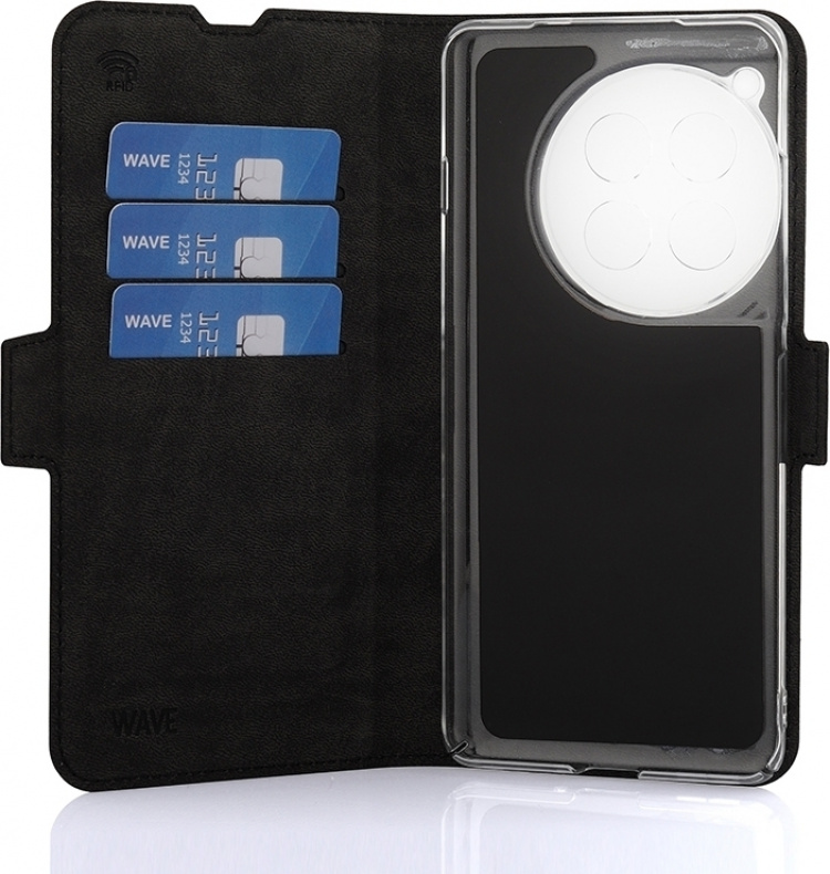 Wave BookCase protective case, OnePlus 12 , black