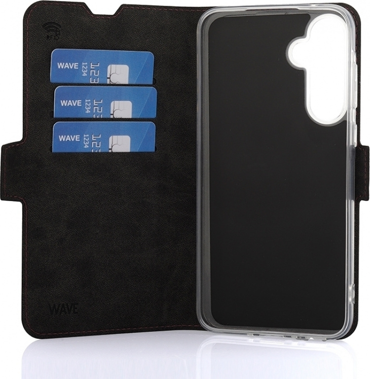 Wave BookCase Case, Samsung Galaxy A35 5G, Smoky Sangria