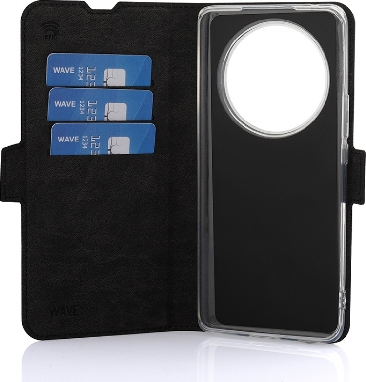 Wave BookCase protective case, Honor Magic6 Lite, black