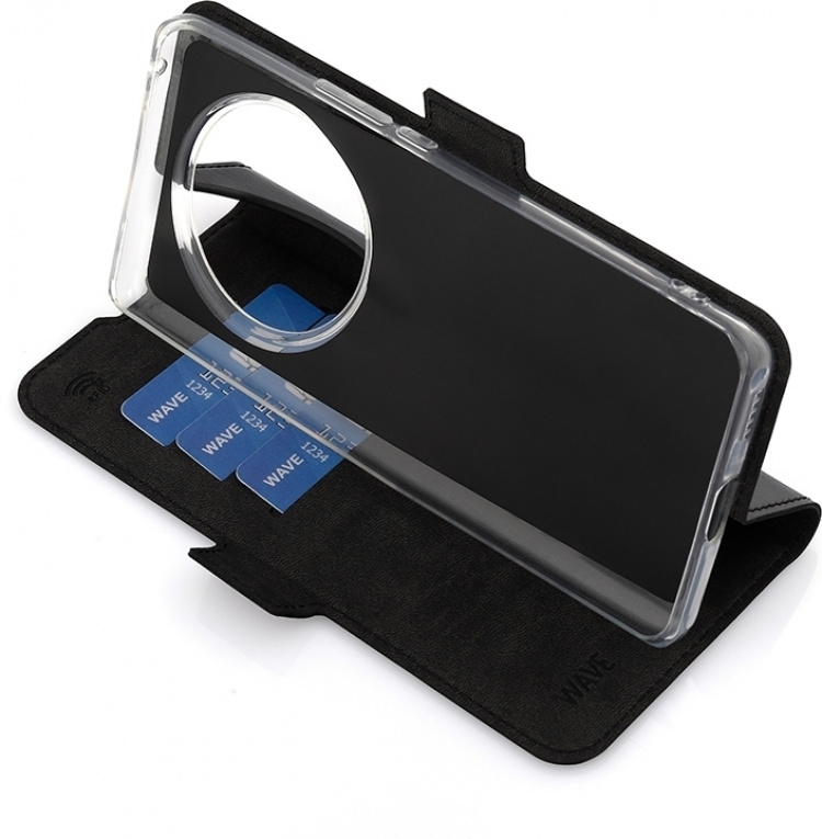 Wave BookCase protective case, Honor Magic6 Lite, black