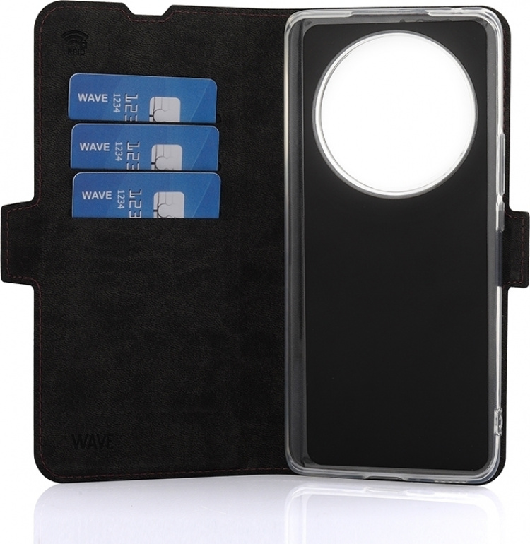 Wave BookCase protective case, Honor Magic6 Lite, Smoky Sangria