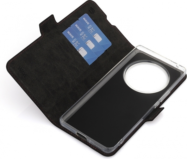 Wave BookCase protective case, Honor Magic6 Lite, Smoky Sangria