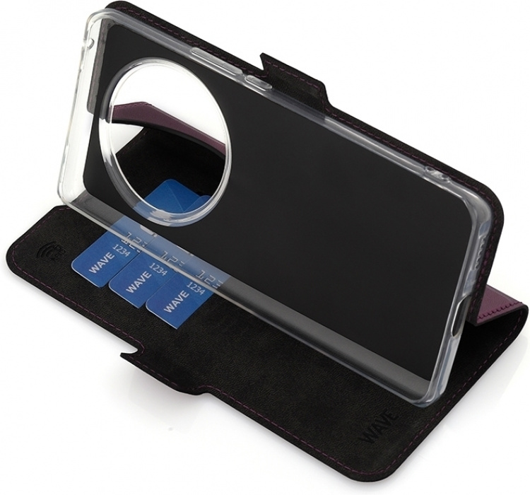 Wave BookCase protective case, Honor Magic6 Lite, Smoky Sangria