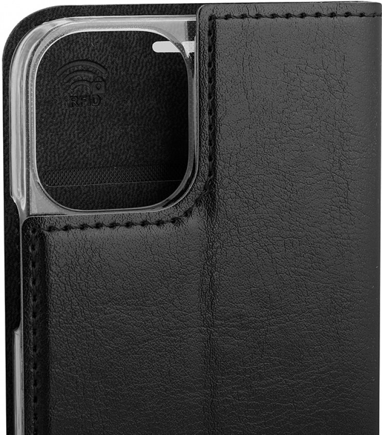 Wave BookCase protective case, iPhone 12 mini, black Wave BookCase protective case, iPhone 12 mini, black