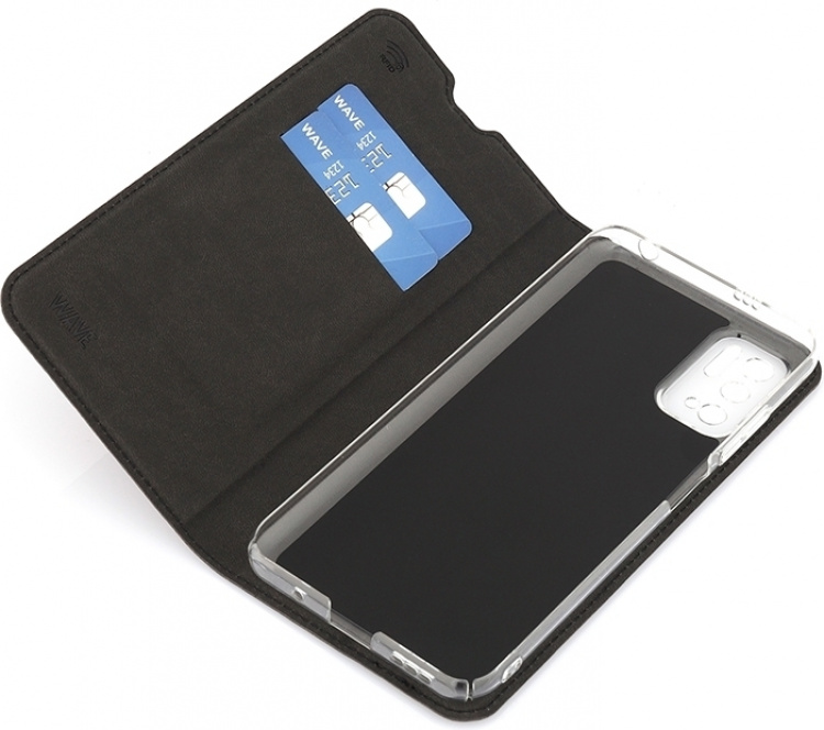 Wave BookCase protective case, Xiaomi Redmi Note 10 5G, black