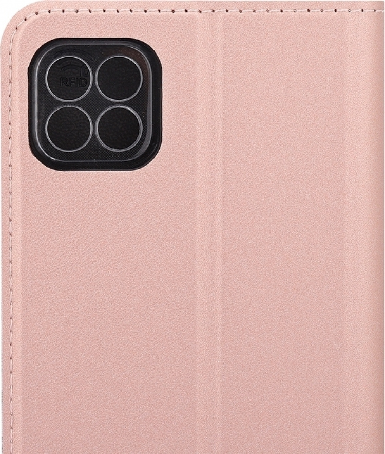 Wave BookCase protective case, Samsung Galaxy A22 5G, rose gold
