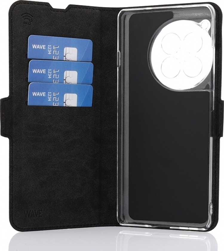 Wave BookCase protective case, OnePlus 12R, black
