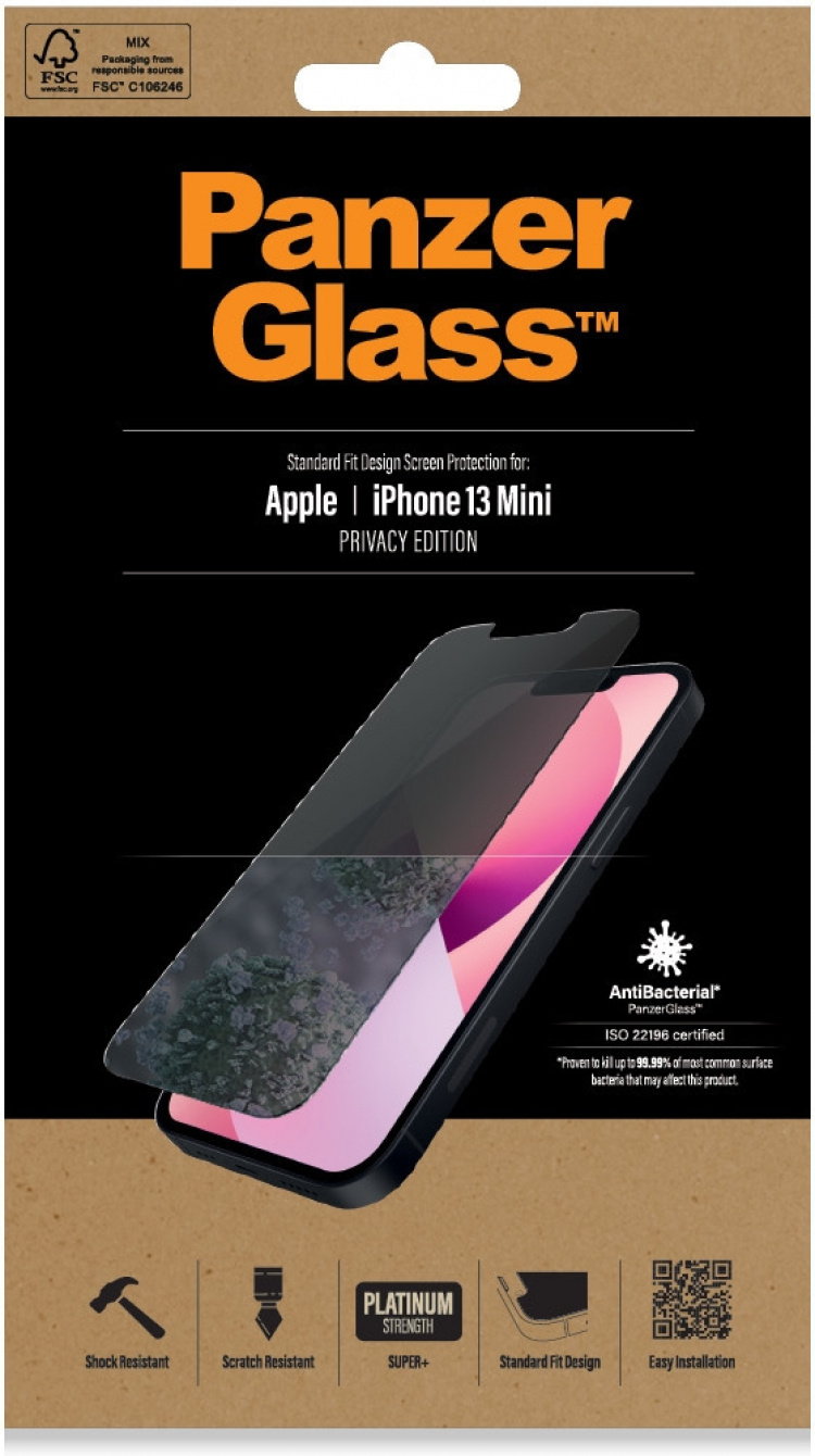 PanzerGlass Privacy screen protector, iPhone 13 mini PanzerGlass Privacy screen protector, iPhone 13 mini