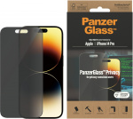 PanzerGlass Ultra Wide Fit Privacy screen protector, iPhone 14 Pro, black bezel PanzerGlass Ultra Wide Fit Privacy screen protector, iPhone 14 Pro, black bezel