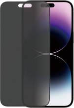 PanzerGlass Ultra Wide Fit Privacy screen protector, iPhone 14 Pro Max, black bezel PanzerGlass Ultra Wide Fit Privacy screen protector, iPhone 14 Pro Max, black bezel