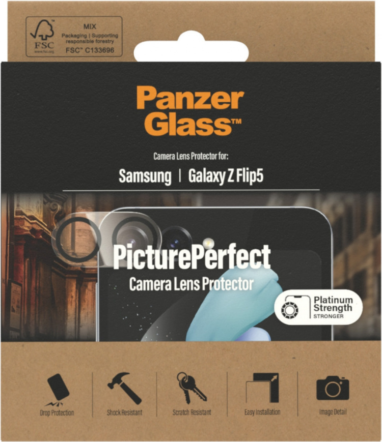 PanzerGlass PicturePerfect camera lens cover, Samsung Galaxy Z Flip5 PanzerGlass PicturePerfect camera lens cover, Samsung Galaxy Z Flip5