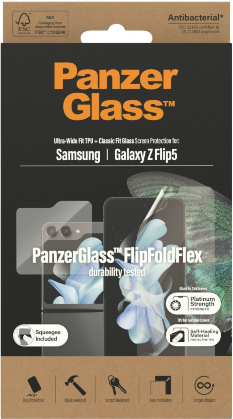 PanzerGlass Screen Protector screen protectors, Samsung Galaxy Z Flip5