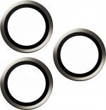 PanzerGlass Hoops camera lens cover, iPhone 15 Pro / 15 Pro Max, titanium PanzerGlass Hoops camera lens cover, iPhone 15 Pro / 15 Pro Max, titanium