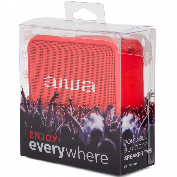 AIWA Bluetooth-högtalare Röd AIWA Bluetooth-högtalare Röd