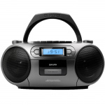AIWA Kassettradio CD/FM-radio/Kassettband/USB/BT Mörkgrå