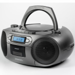 AIWA Kassettradio CD/FM-radio/Kassettband/USB/BT Mörkgrå