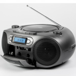 AIWA Kassettradio CD/FM-radio/Kassettband/USB/BT Mörkgrå