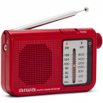 AIWA Pocket-radio med FM/MW Röd