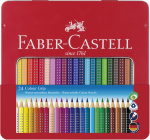 Faber-Castell Coloured pencil Colour Grip tin of 24 (112423)