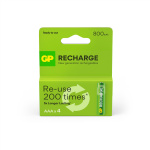 GP Recharge Rechargeable Battery, Size AAA, 800 mAh, 4-pack GP Recharge Rechargeable Battery, Size AAA, 800 mAh, 4-pack