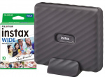 Fuji Instax Link Wide Printer (Gray) + 10 Shot Pack