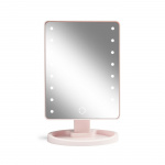 Gillian Jones Hollywood mirror with Touch, LED light and USB-C - Rosa