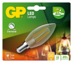 GP LED Lamp Filament Mini Candle, E14, DIM, 5W (40W), 470lm