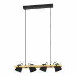 Eglo Hornwood-Z long table pendant natural and black L78 - RGB + TW - Zigbee, Bluetooth Eglo Hornwood-Z long table pendant natural and black L78 - RGB + TW - Zigbee, Bluetooth
