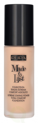 Pupa Milano Pupa Made To Last Total Comfort Foundation SPF10 30 ml #020 Light Beige