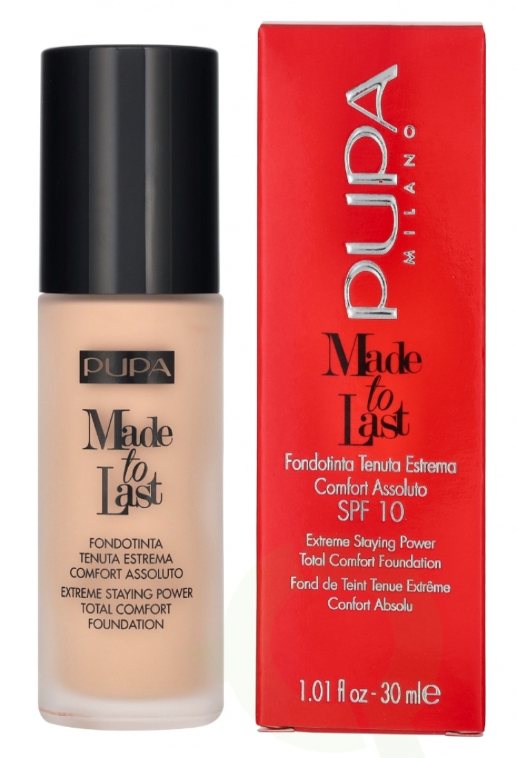 Pupa Milano Pupa Made To Last Total Comfort Foundation SPF10 30 ml #020 Light Beige