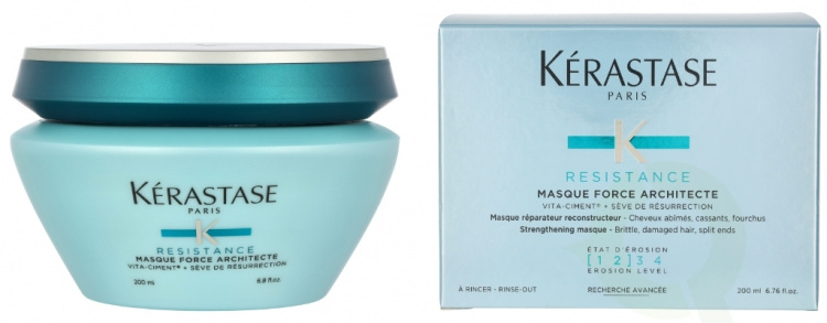 Kerastase Resistance Strengthening Masque 200 ml For Brittle, Damaged Hair, Split Ends