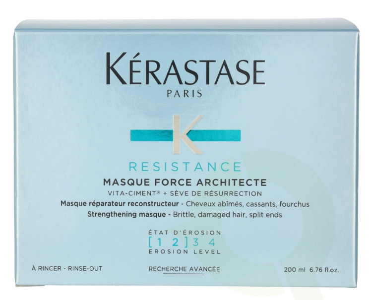 Kerastase Resistance Strengthening Masque 200 ml For Brittle, Damaged Hair, Split Ends