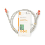 Nedis CAT6 Cable | RJ45 Male | RJ45 Male | U/UTP | 1.00 m | Round | PVC | Grey | Label Nedis CAT6 Cable | RJ45 Male | RJ45 Male | U/UTP | 1.00 m | Round | PVC | Grey | Label