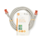 Nedis CAT6 Cable | RJ45 Male | RJ45 Male | U/UTP | 3.00 m | Round | PVC | Grey | Label Nedis CAT6 Cable | RJ45 Male | RJ45 Male | U/UTP | 3.00 m | Round | PVC | Grey | Label