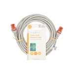 Nedis CAT6 Cable | RJ45 Male | RJ45 Male | U/UTP | 5.00 m | Round | PVC | Grey | Label