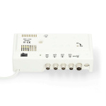 Nedis CATV Amplifier | Gain: 20 dB | 47 - 694 MHz | Number of outputs: 4 | Gain control | White