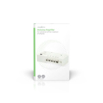 Nedis CATV Amplifier | Gain: 20 dB | 47 - 694 MHz | Number of outputs: 4 | Gain control | White