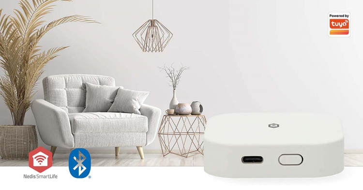 Nedis Zigbee Gateway | Bluetooth® / Zigbee 3.0 | 50 Devices | USB Powered | Android™ / IOS | White