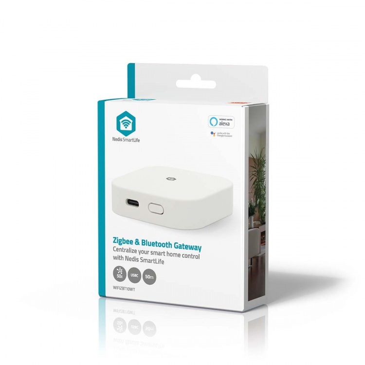 Nedis Zigbee Gateway | Bluetooth® / Zigbee 3.0 | 50 Devices | USB Powered | Android™ / IOS | White