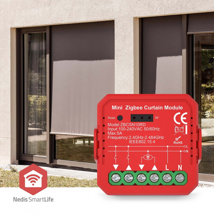 Nedis SmartLife Power Switch | Shutter / Blinds | 1000 W | Terminal Connection | App available for: Android™ / IOS Nedis SmartLife Power Switch | Shutter / Blinds | 1000 W | Terminal Connection | App available for: Android™ / IOS