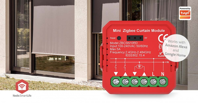 Nedis SmartLife Power Switch | Shutter / Blinds | 1000 W | Terminal Connection | App available for: Android™ / IOS Nedis SmartLife Power Switch | Shutter / Blinds | 1000 W | Terminal Connection | App available for: Android™ / IOS