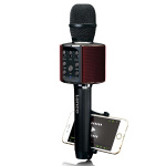 Lenco Bluetooth® Karaoke microphone with speaker & lighting Black Lenco Bluetooth® Karaoke microphone with speaker & lighting Black